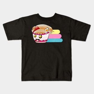 Ramen Japanese Noodles Kawaii Anime Japan Kids T-Shirt